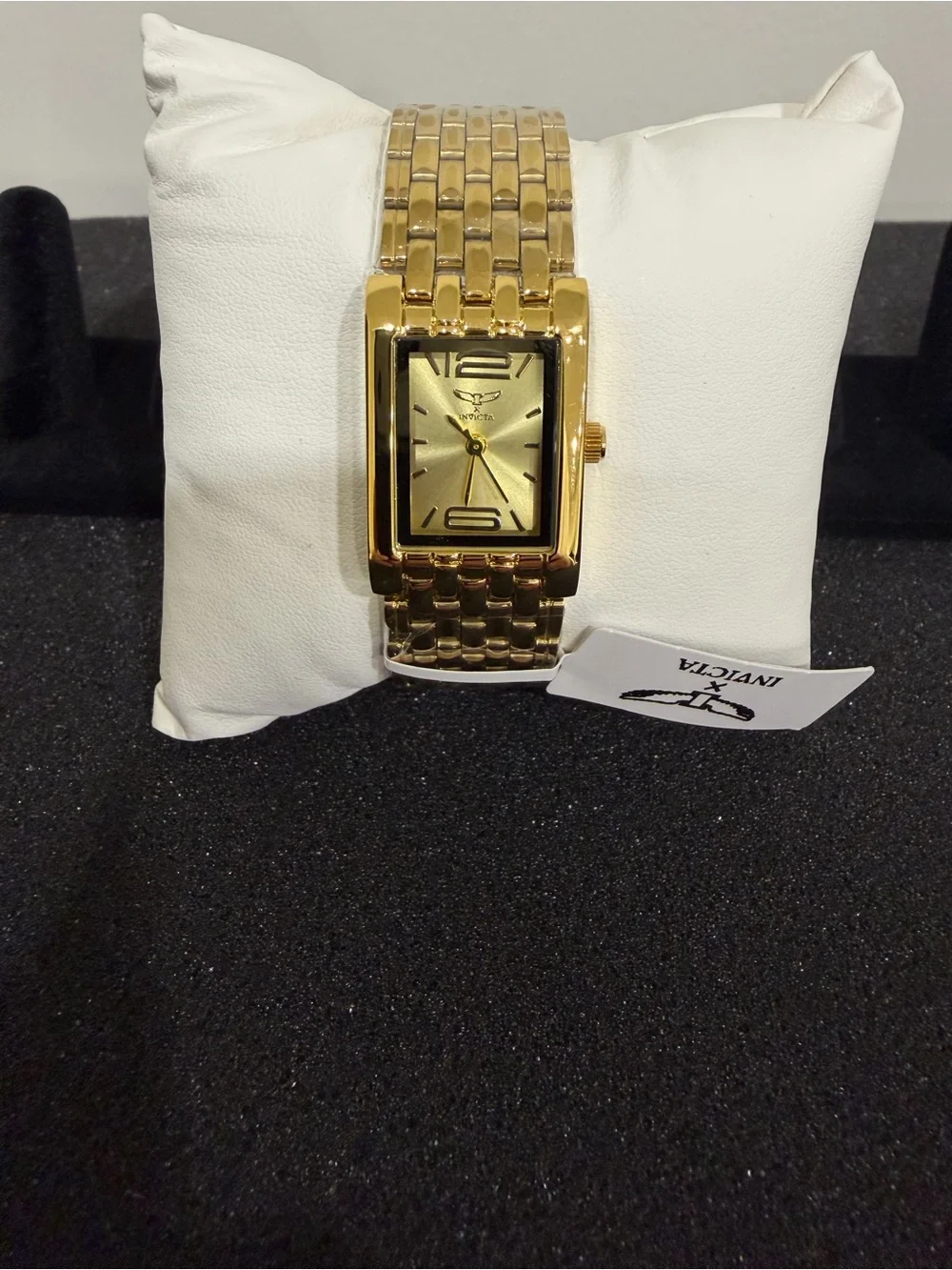 Invicta Specialty Dress Gold Rectangular Linked Bracelet Watch